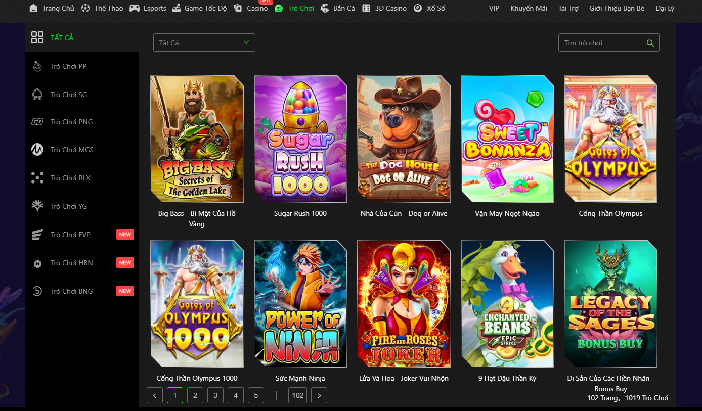 Các trò chơi slot hay nhất tại sòng bạc JBO nổi tiếng